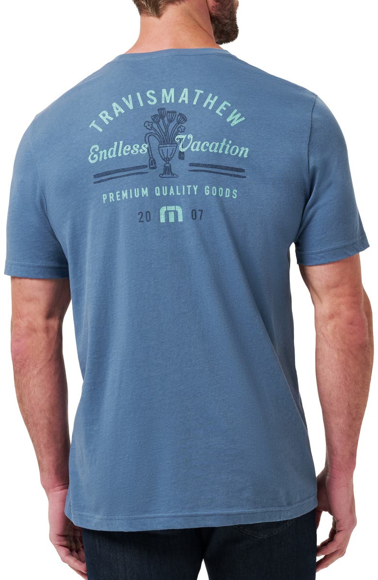 TravisMathew Chianti Graphic T-Shirt, Alternate, color, Bering Sea