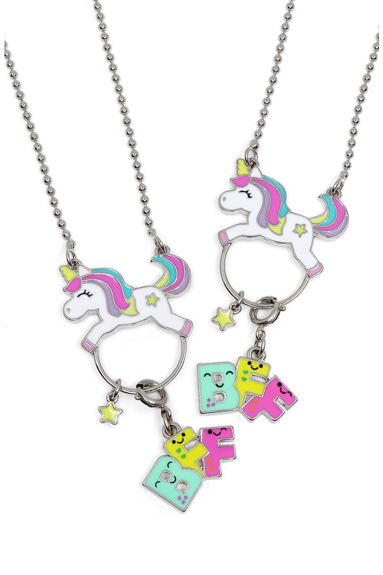 Two-Pack Unicorn Friendship Necklaces, Main, color, NO COLOR