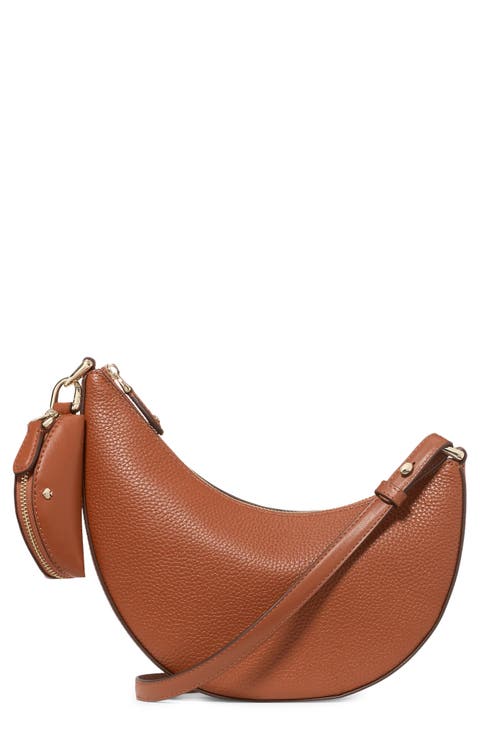 mini duo pebble leather crossbody bag