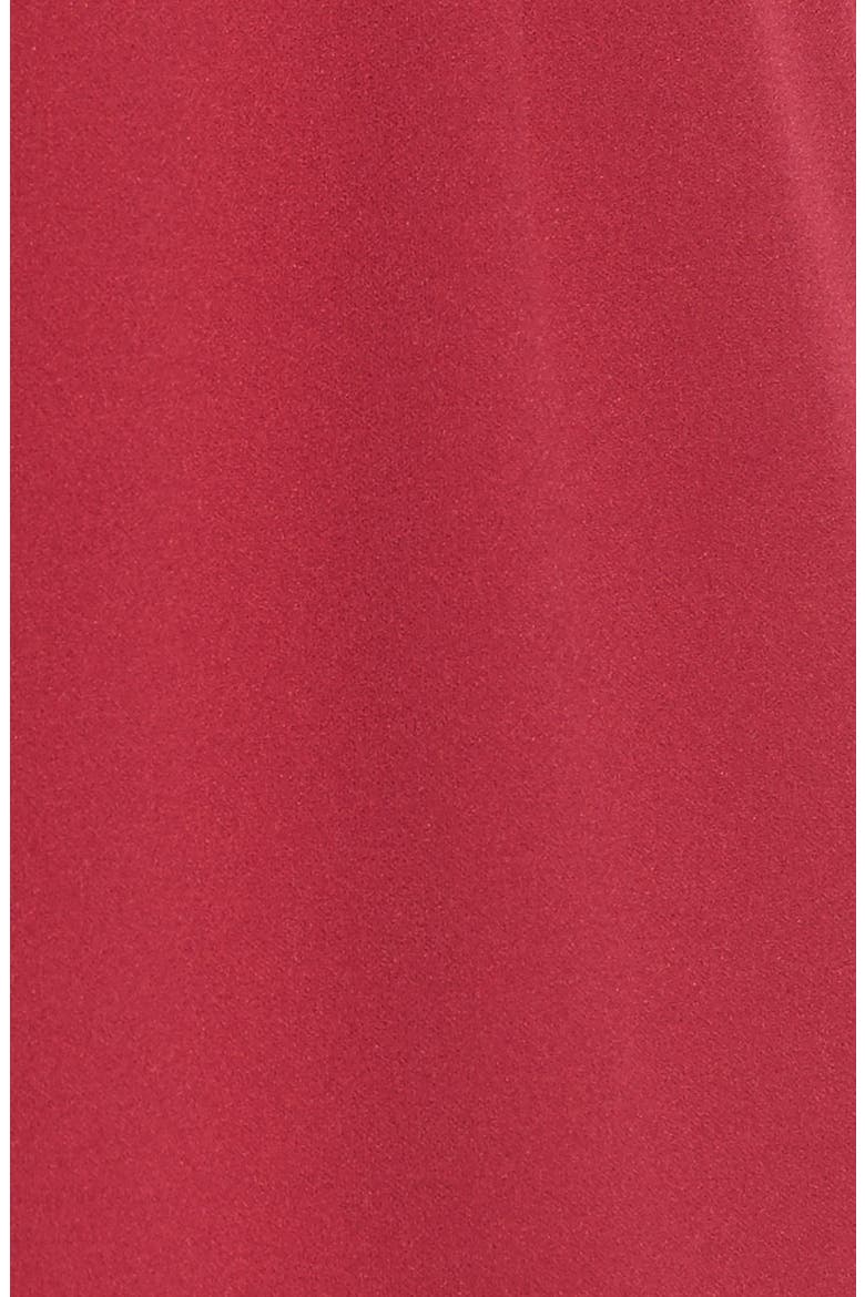 Puffed Sleeve Scuba Sheath Dress, Alternate, color, RUBY