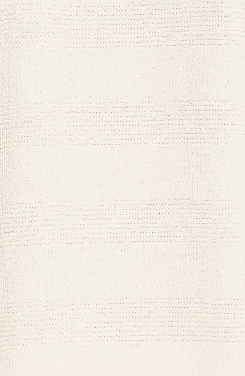 Threads 4 Thought Archer Stripe Jacquard Short Sleeve Terry Cloth Button-Up Shirt, Alternate, color, White