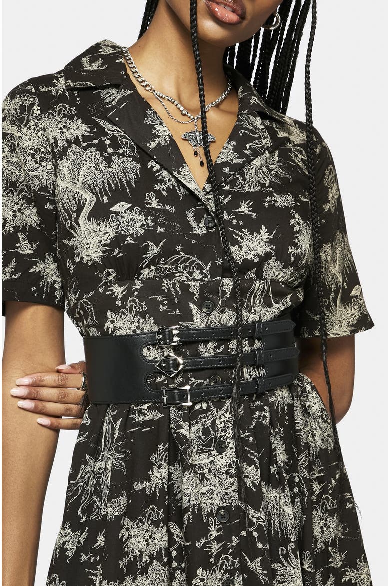 Zorya Winter Maypole Midi Shirt Dress, Alternate, color, Grey