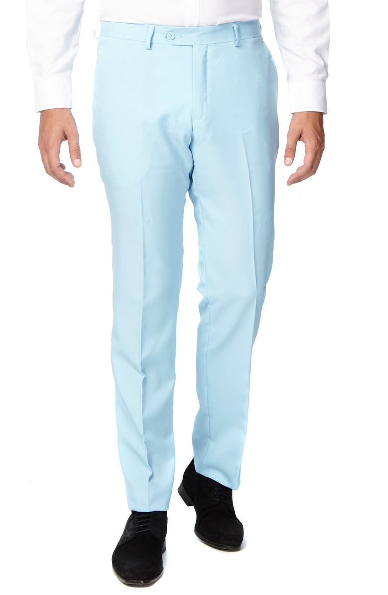 OppoSuits 'Cool Blue' Trim Fit Two-Piece Suit with Tie, Alternate, color, Blue