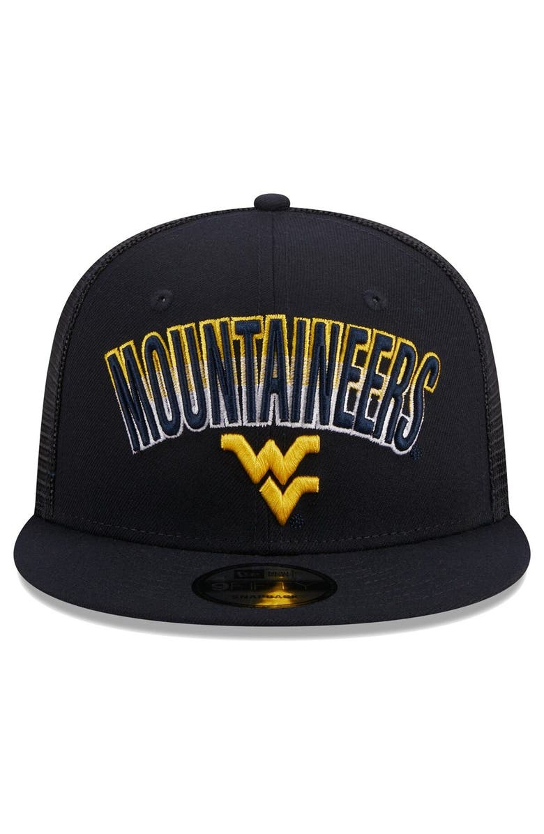 New Era Men's New Era Navy West Virginia Mountaineers Grade Trucker 9FIFTY Snapback Hat, Alternate, color, Navy