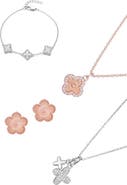 Adornia Set of 4 Necklaces, Bracelet & Earrings