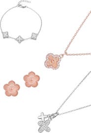 Adornia Set of 4 Necklaces, Bracelet & Earrings