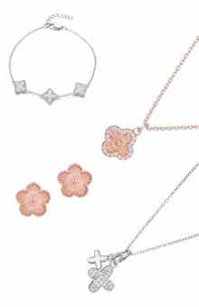 Set of 4 Necklaces, Bracelet & Earrings