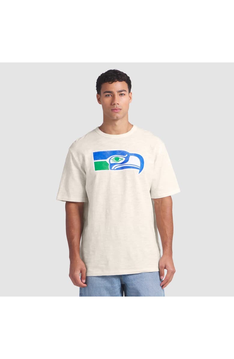 FANATICS Men's Fanatics Cream Seattle Seahawks Slub T-Shirt, Main, color,