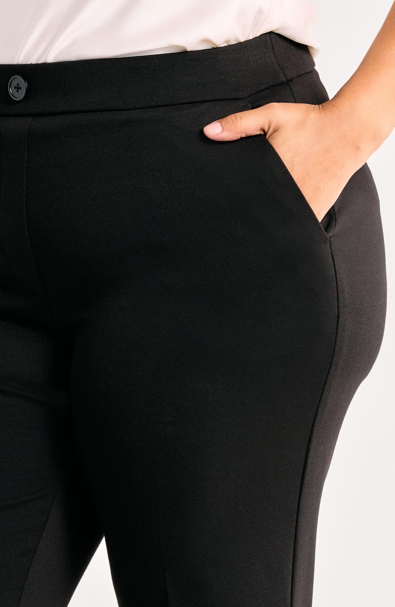 AK ANNE KLEIN Straight Leg Pants, Alternate, color, Anne Black