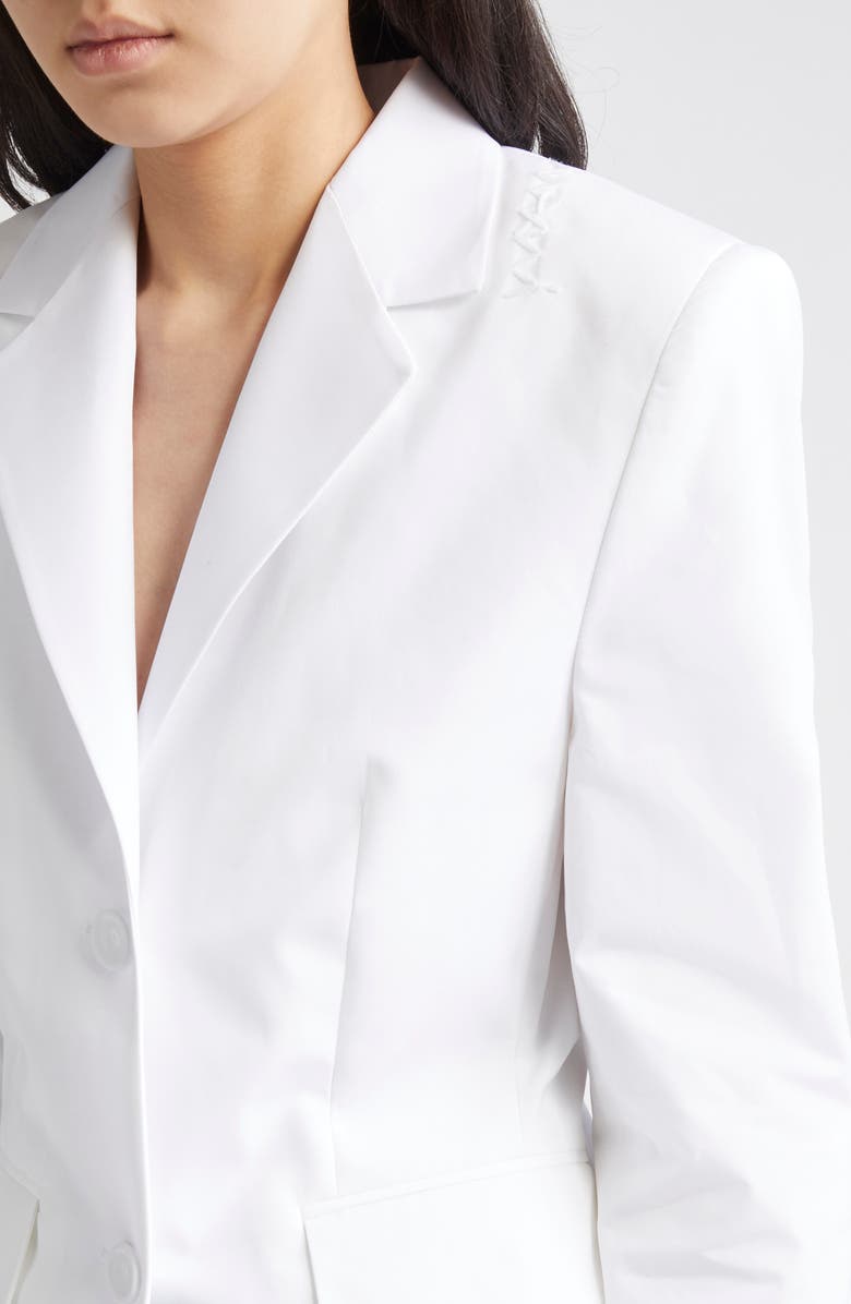 Marni Baby Cotton Poplin Shrunken Blazer, Alternate, color,