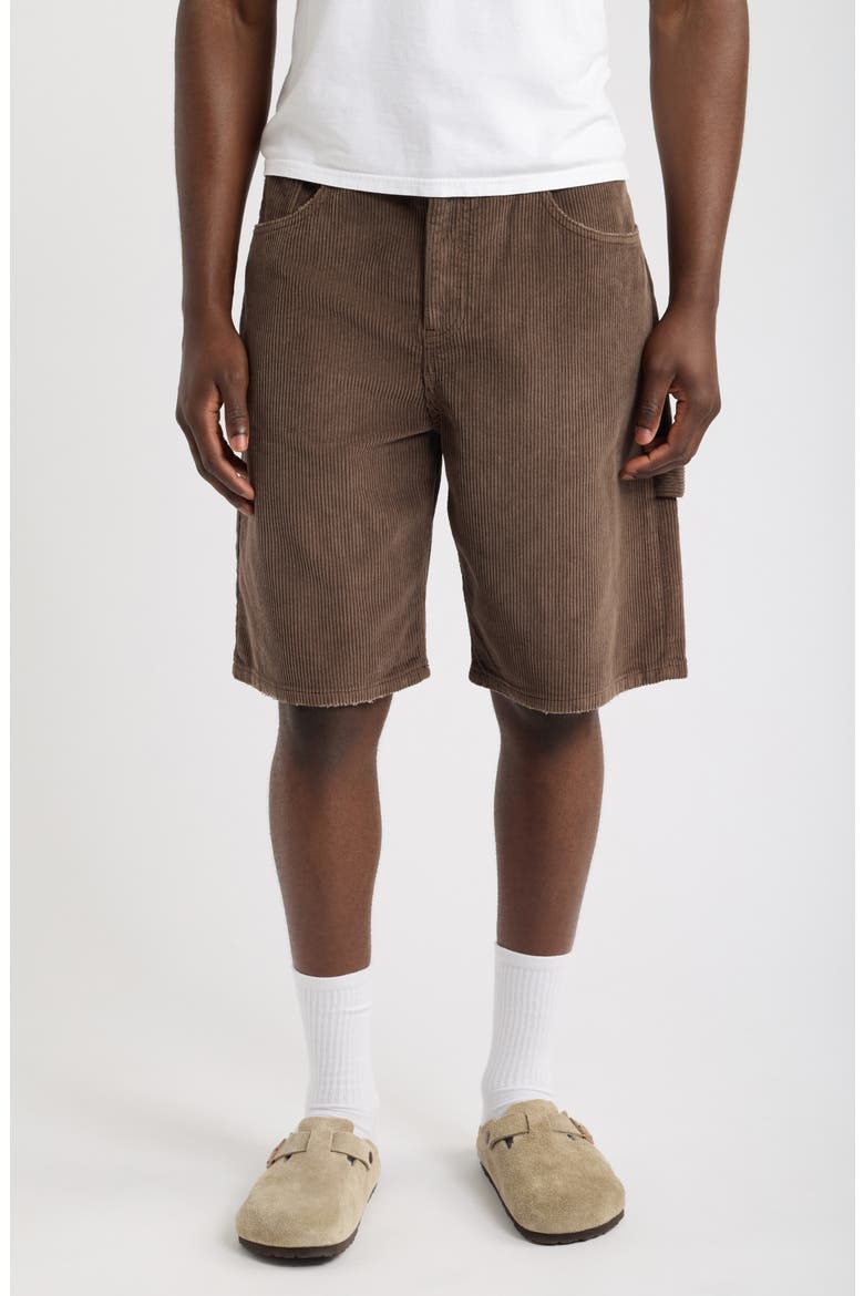Corduroy Shorts, Main, color, BROWN