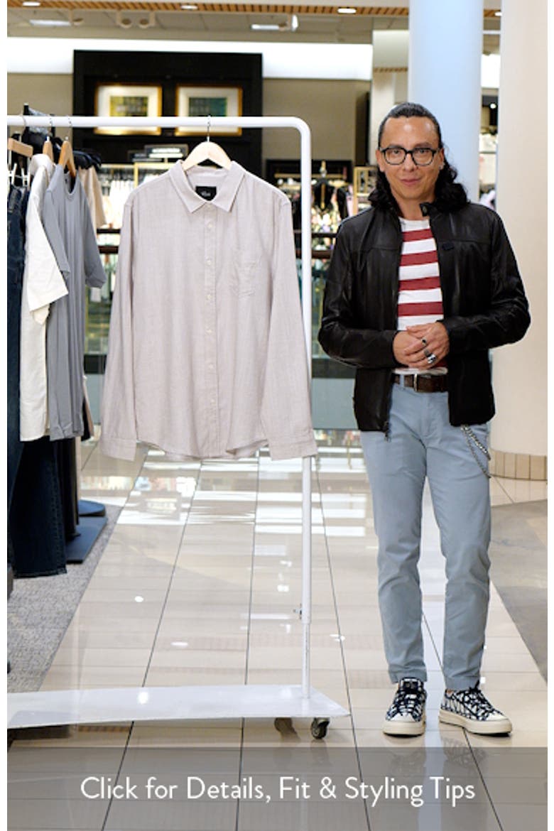 Wyatt Slub Cotton Button-Up Shirt video