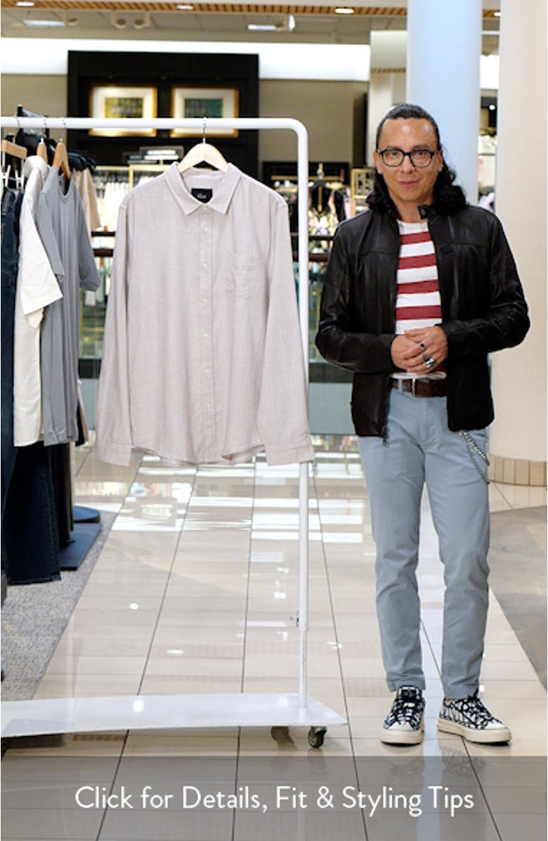 Wyatt Slub Cotton Button-Up Shirt, sales video thumbnail