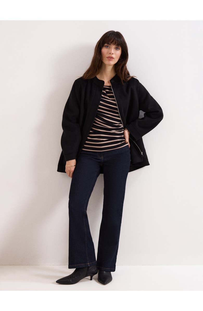 Phase Eight Everly Stripe Top, Alternate, color, Black