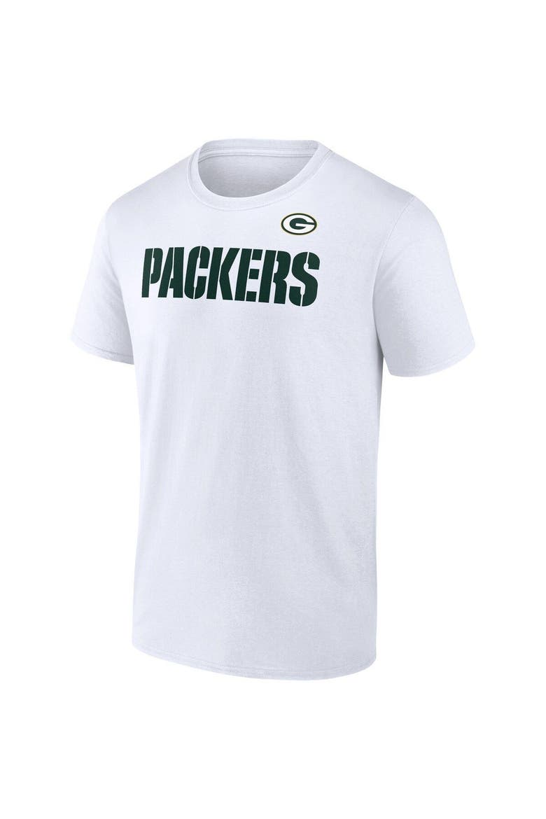 Men's Fanatics Branded White Green Bay Packers Hot Shot State T-Shirt, Alternate, color, White