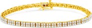 Haus of Brilliance 14K Yellow Gold Plated Silver 3.0 Cttw Diamond Link Bracelet