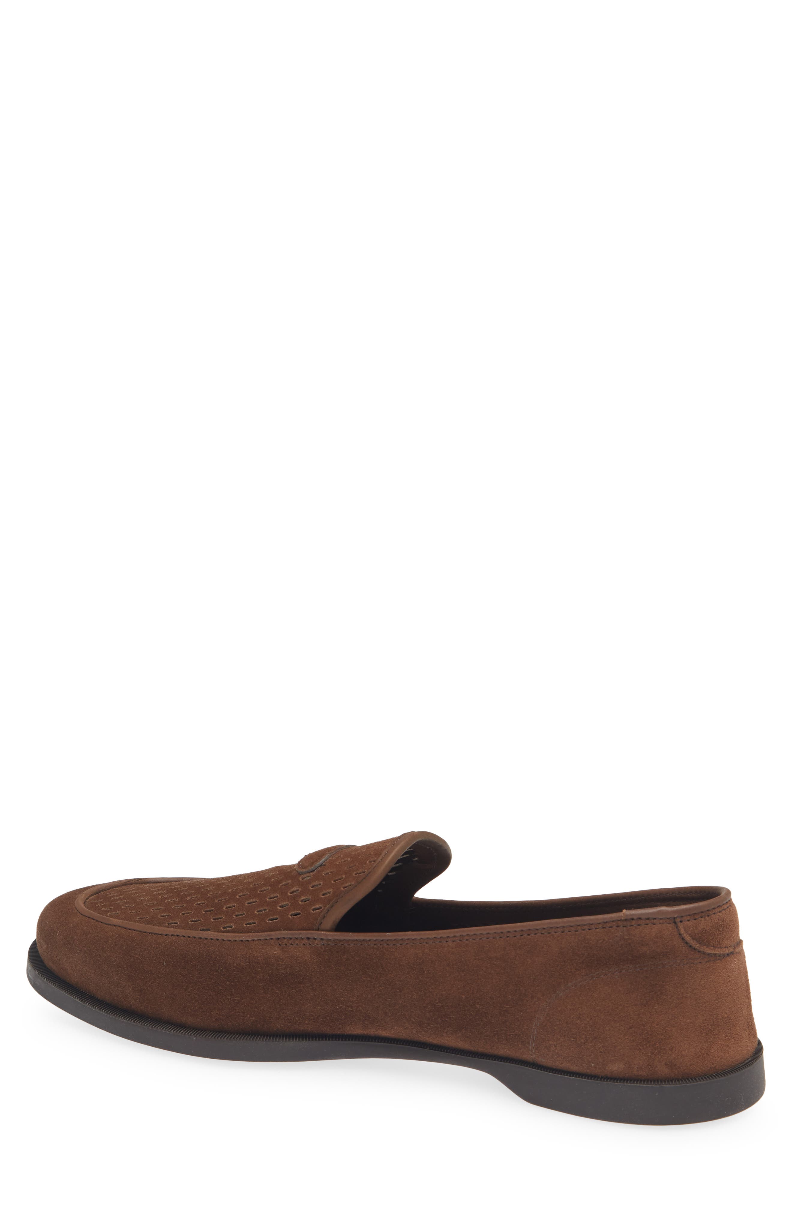 John Lobb Pace Oval Loafer, Alternate, color, 2Y-Dark Brown