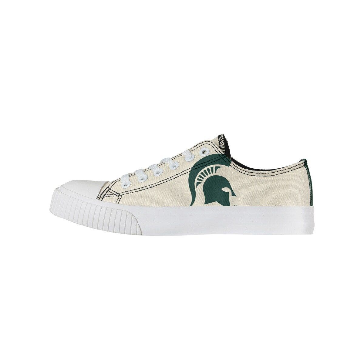 FOCO Women's FOCO Cream Michigan State Spartans Low Top Canvas Shoes, Main, color, 