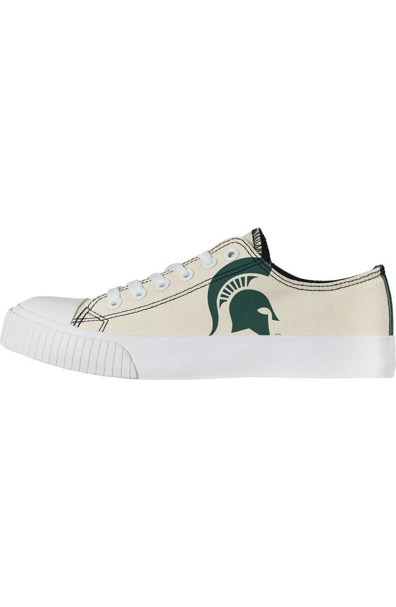 FOCO Women's FOCO Cream Michigan State Spartans Low Top Canvas Shoes, Main, color,