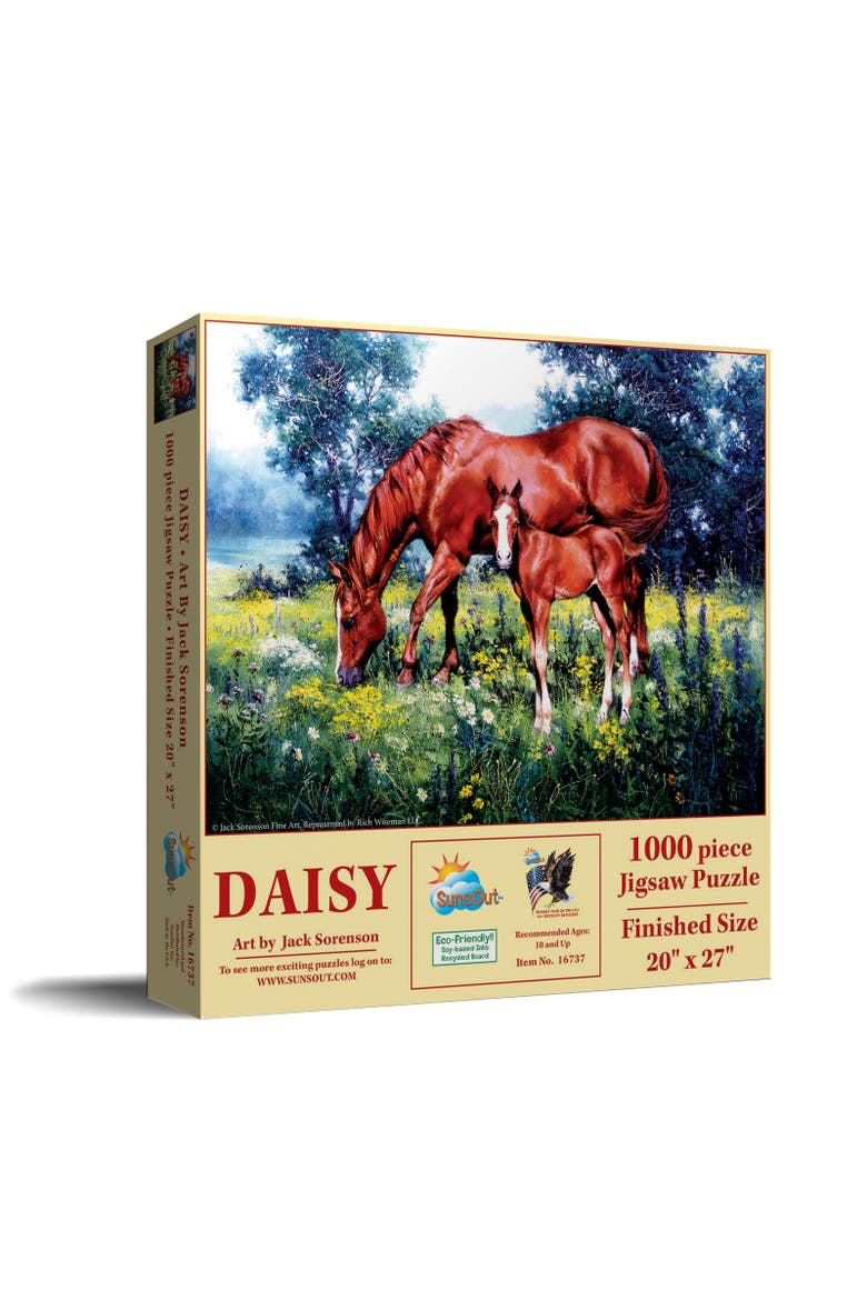 Daisy 1000 piece Jigsaw Puzzle for Adults, Main, color, Multicolor