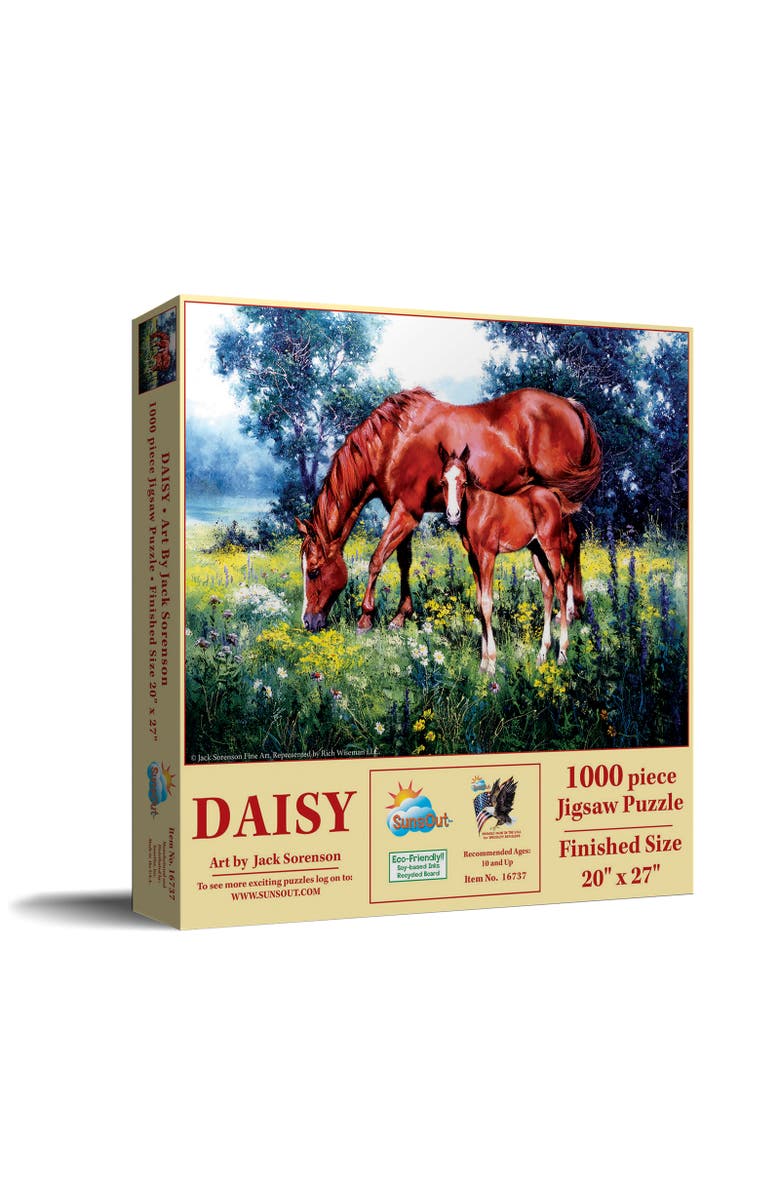 Sunsout Daisy 1000 piece Jigsaw Puzzle for Adults, Main, color, Multicolor