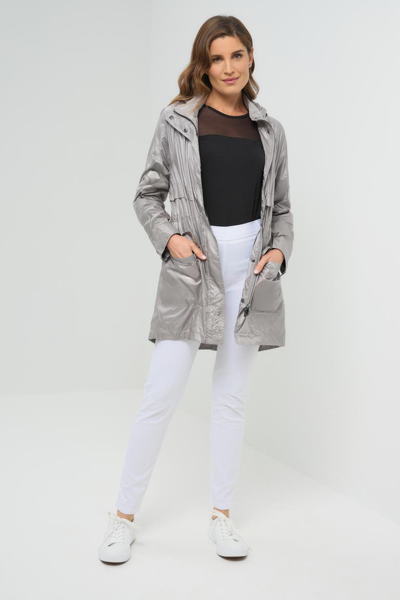Ramona Windbreaker Jacket, Main, color, Silver Grey