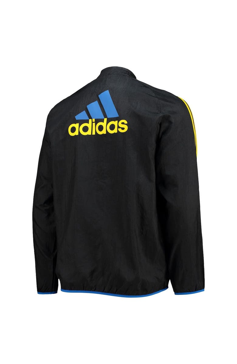 adidas Men's adidas Black Manchester United Icons Woven Full-Zip Jacket, Alternate, color, 