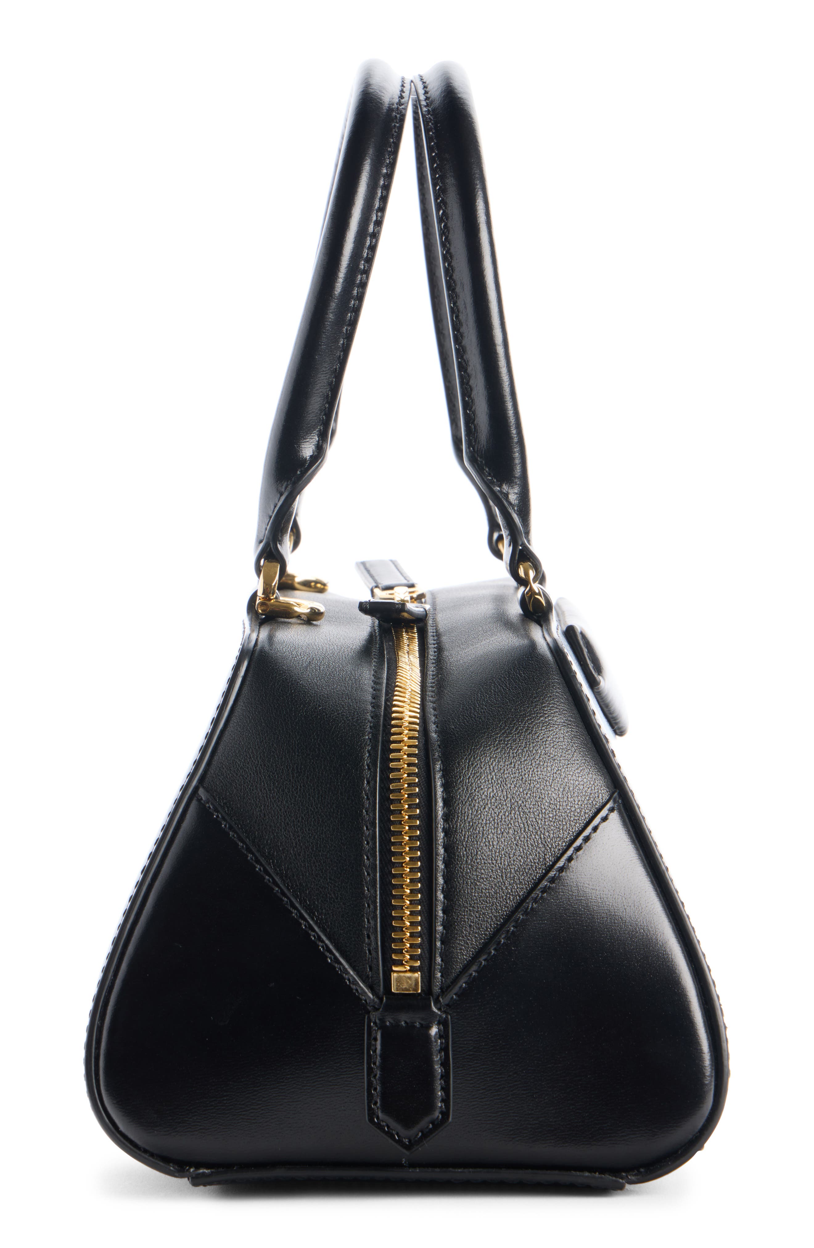 Givenchy Mini Antigona Leather East/West Satchel, Alternate, color, 001-Black