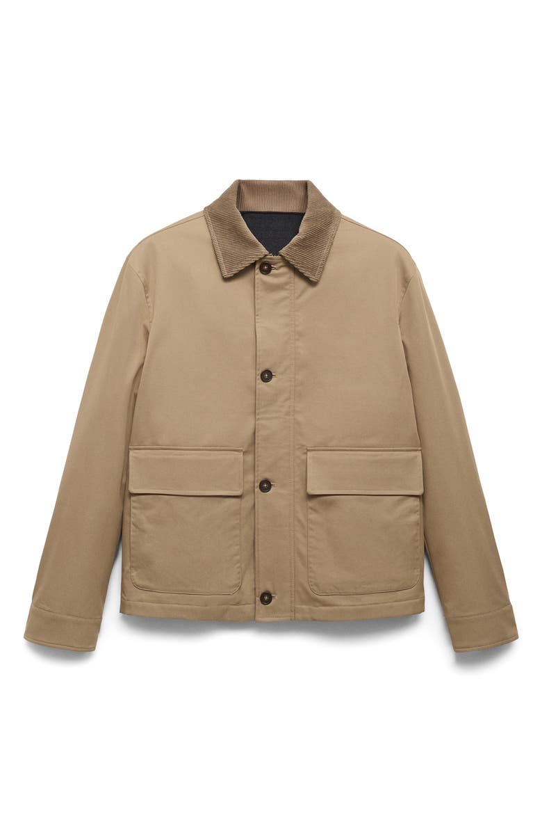 MANGO Water Repellent Jacket, Alternate, color, Beige