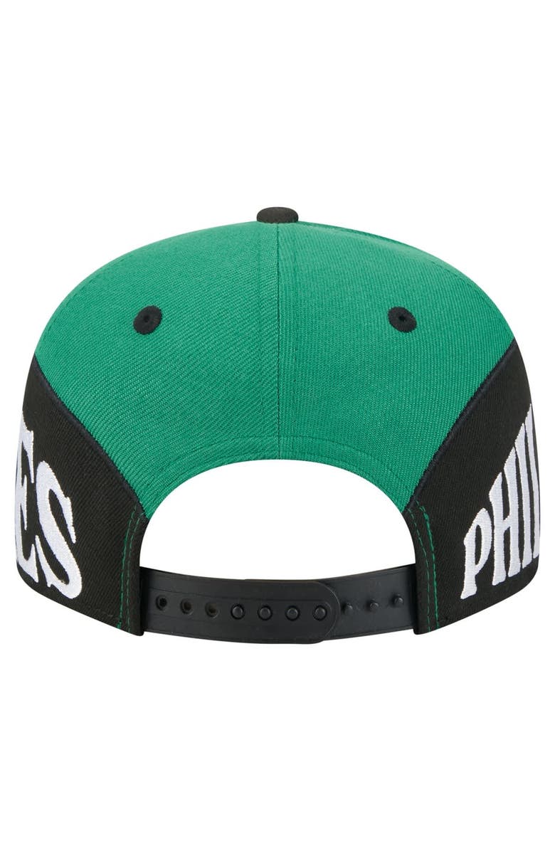 New Era Men's New Era  Kelly Green/Black Philadelphia Eagles Split 9FIFTY Snapback Hat, Alternate, color, 