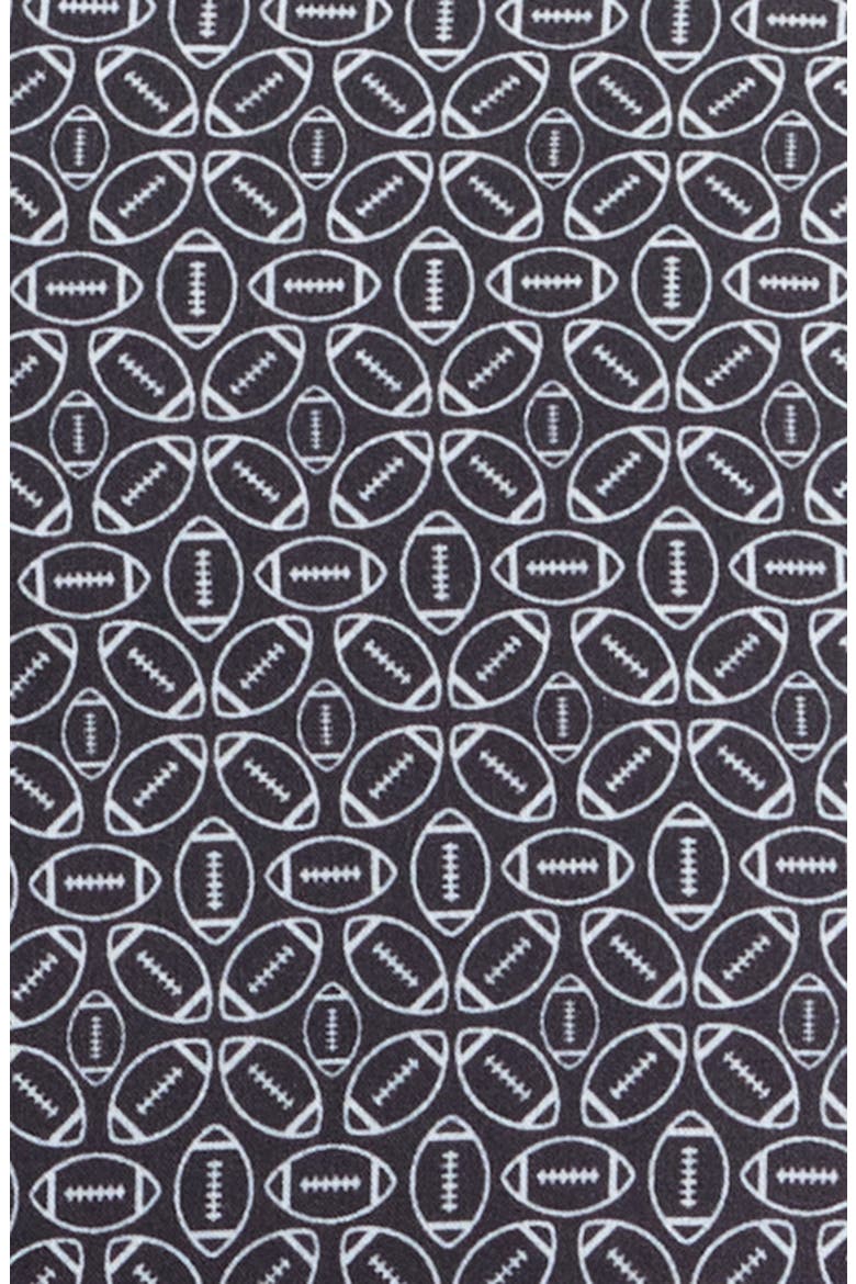 XC+™ Football Print Performance Button-Down Shirt, Alternate, color, BLACK