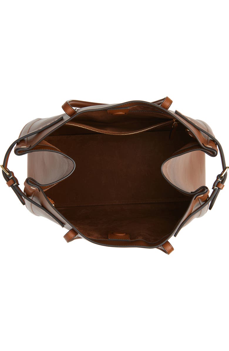 Valentino Garavani Medium Antibes Leather Tote, Alternate, color, N58 Tobacco