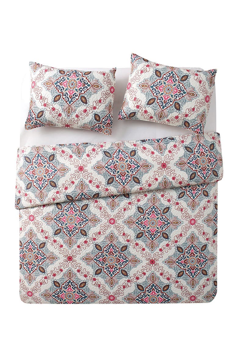 Wyndham Medallion Quilt Set - King, Alternate, color, MULTI