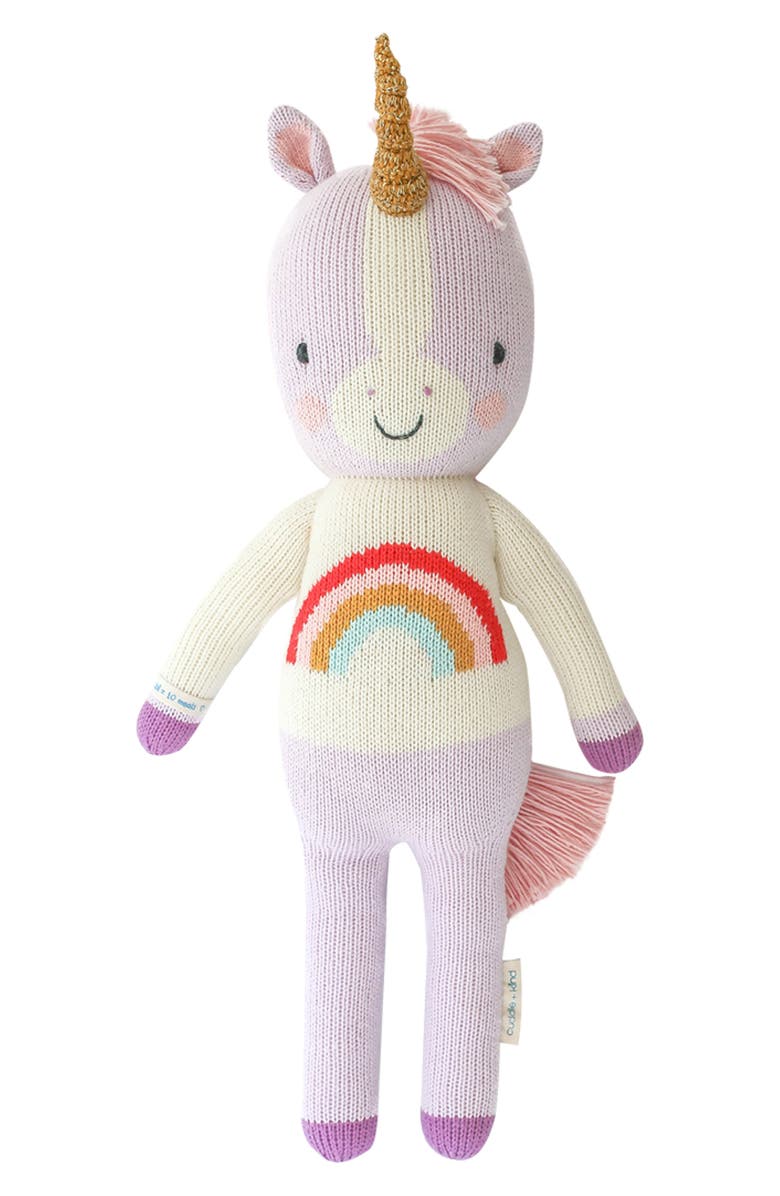 cuddle+kind Little Zoe the Unicorn Stuffed Animal, Main, color, Violet