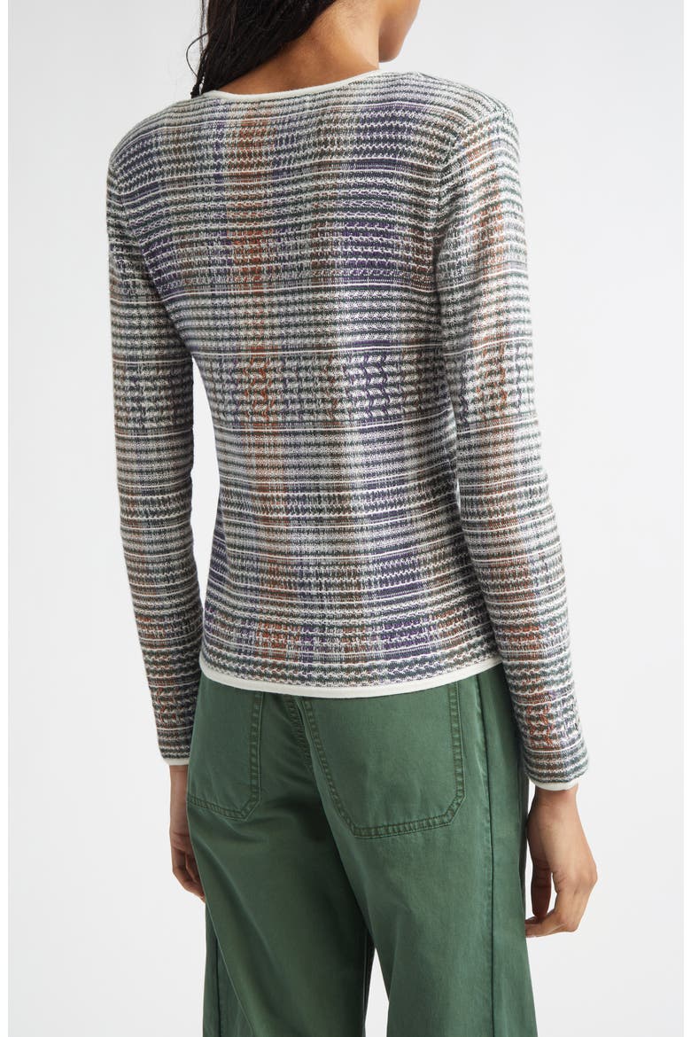 Nadialine Knit Jacket, Alternate, color, DARK HUNTER GREEN MULTI