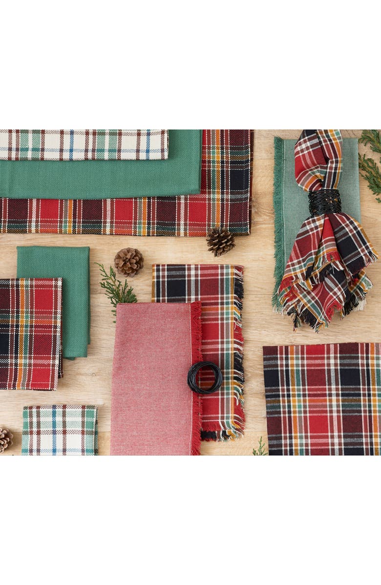 Design Imports Rust Chambray 4-Piece Napkin Set, Alternate, color, Rust