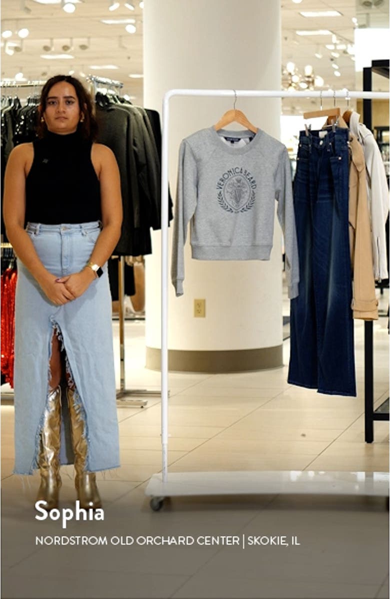 Beaumont Logo Cotton Blend Graphic Sweatshirt, sales video thumbnail