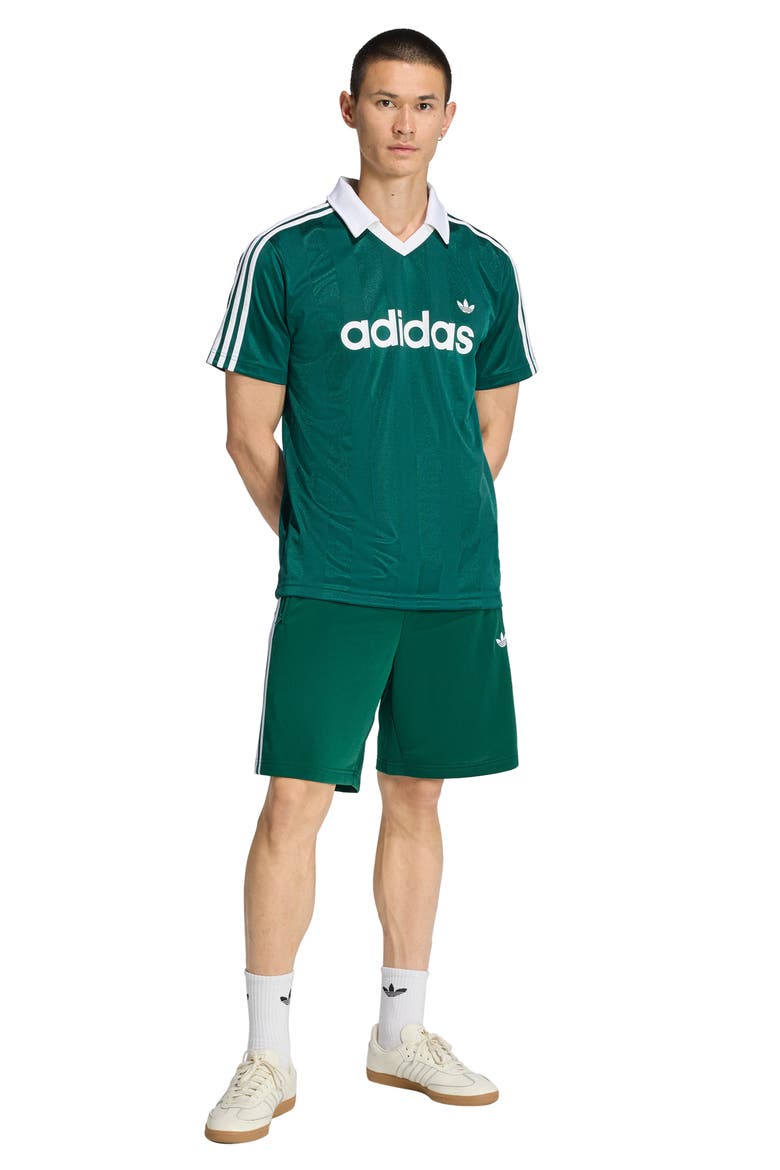 Short Sleeve Stripe Soccer Jersey, Alternate, color, COLLEGIATE GREEN
