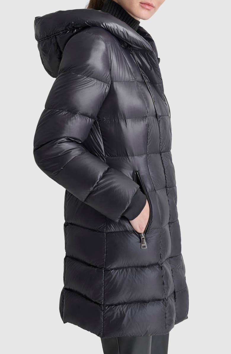 DKNY Hooded Packable Down Jacket, Alternate, color,