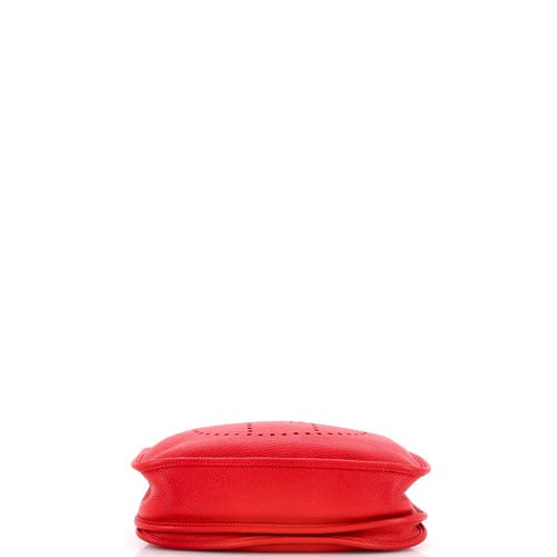 Pre-owned Hermes Hermes Evelyne Bag Gen Iii Clemence Pm In Red
