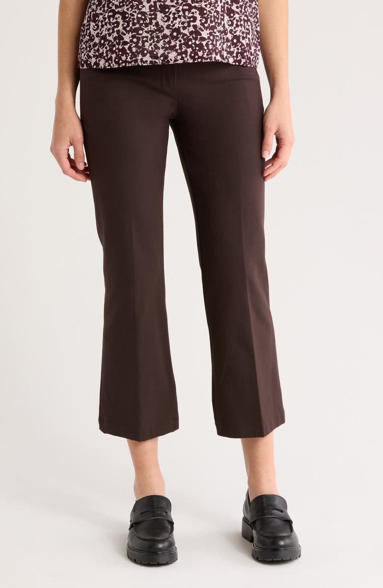 Theory Kick Crop Pants, Main, color, Hickory