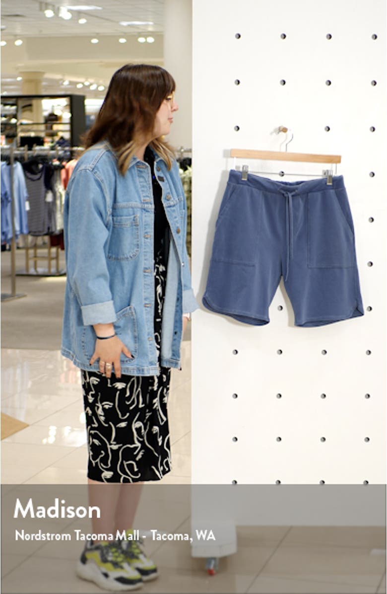 Sun Faded Micro Terry Cloth Scallop Shorts, sales video thumbnail