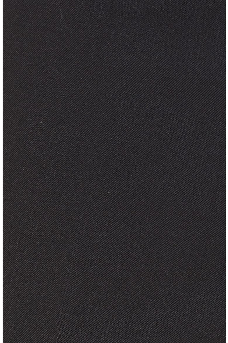 Parker Flat Front Sharkskin Wool Trousers, Alternate, color, BLACK