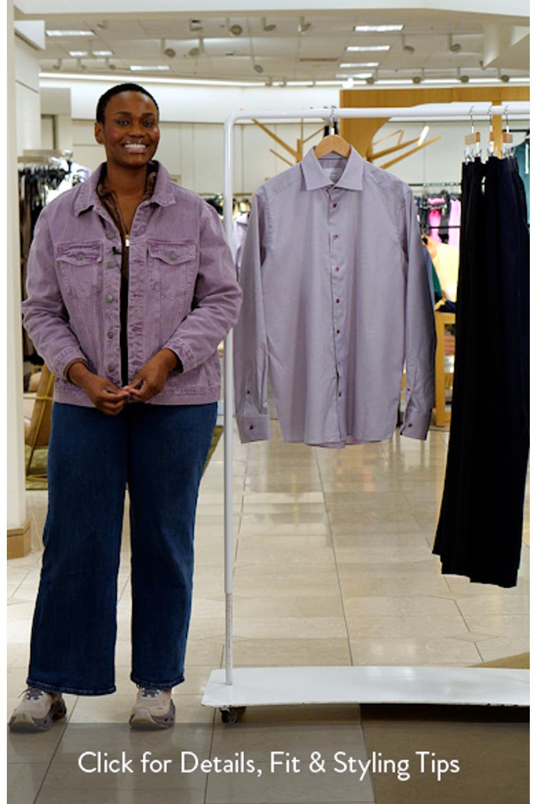 Contemporary Fit Check Twill Button-Up Shirt video
