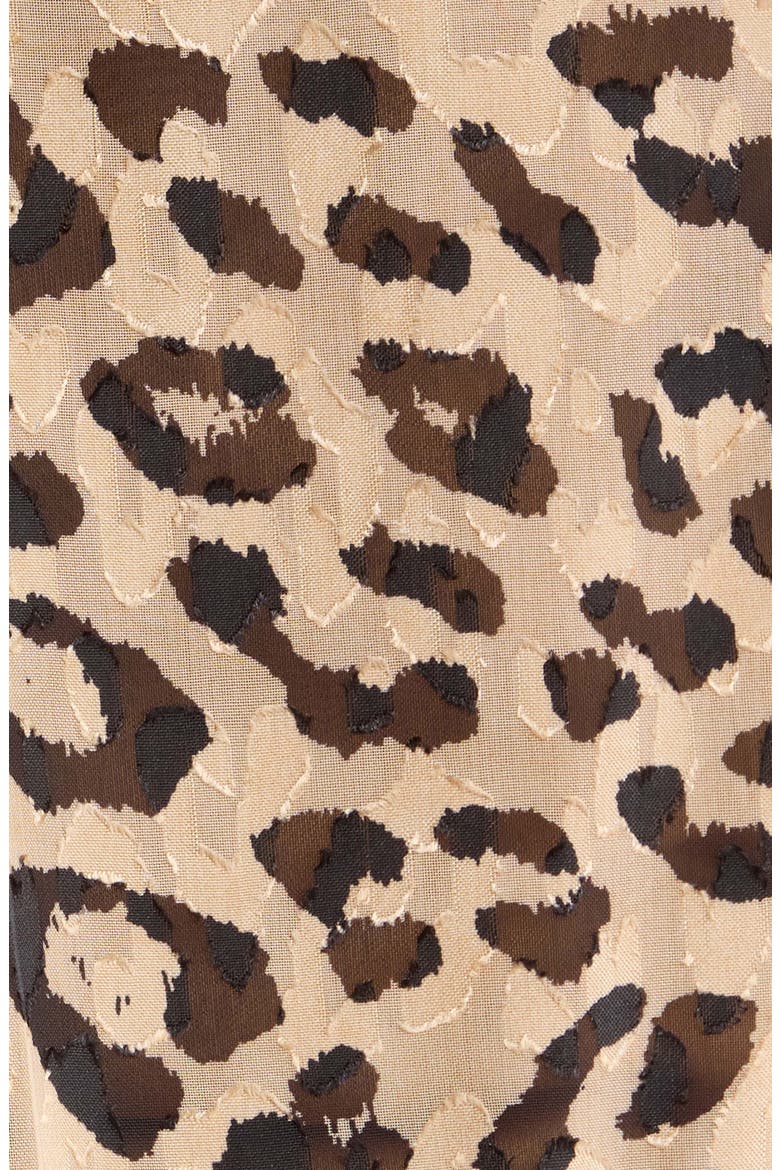 Devon Leopard Print Puff Sleeve Shirt, Alternate, color, BLACK TAN