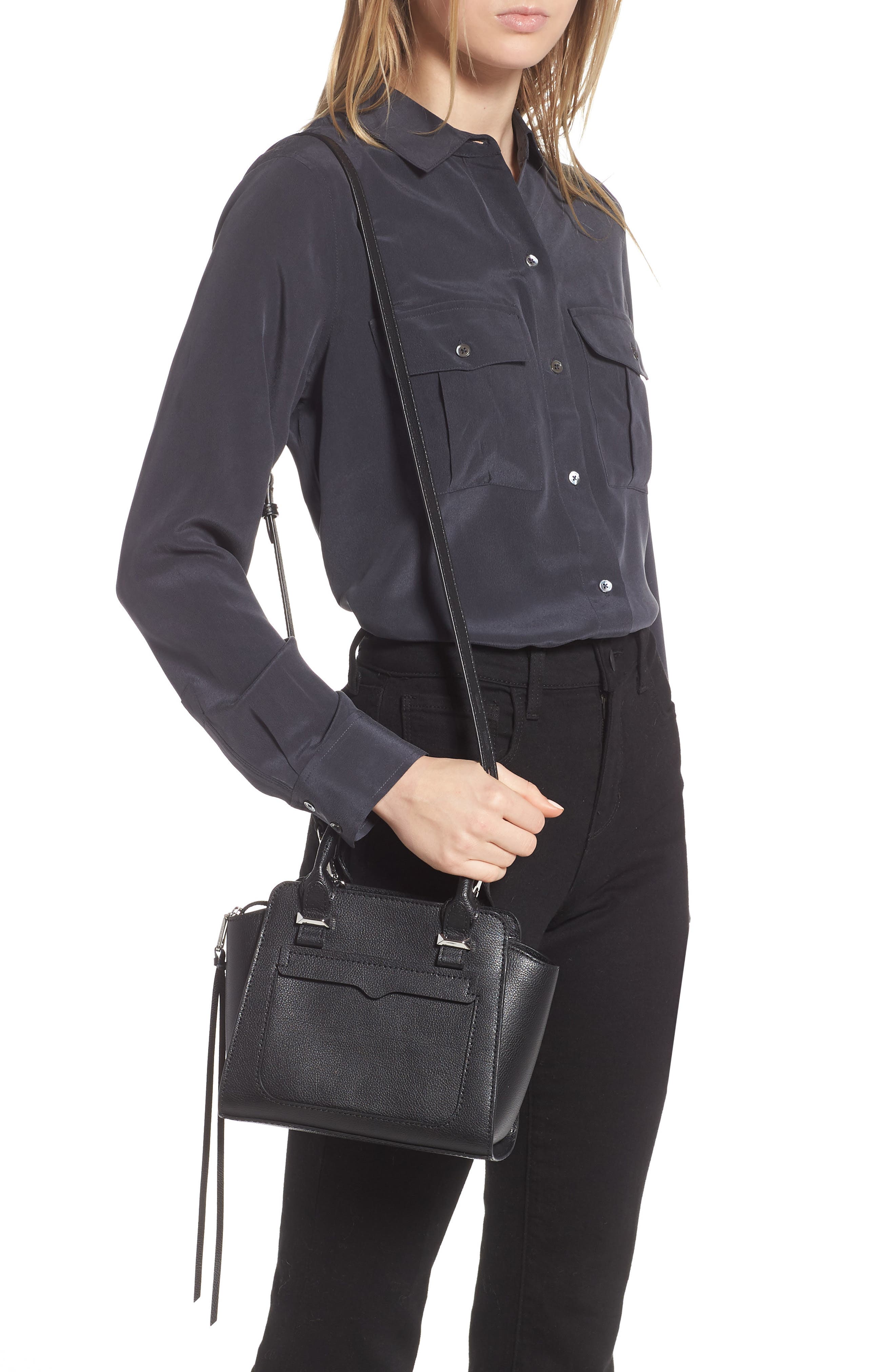 Rebecca Minkoff Mini Avery Leather Tote, Alternate, color, 