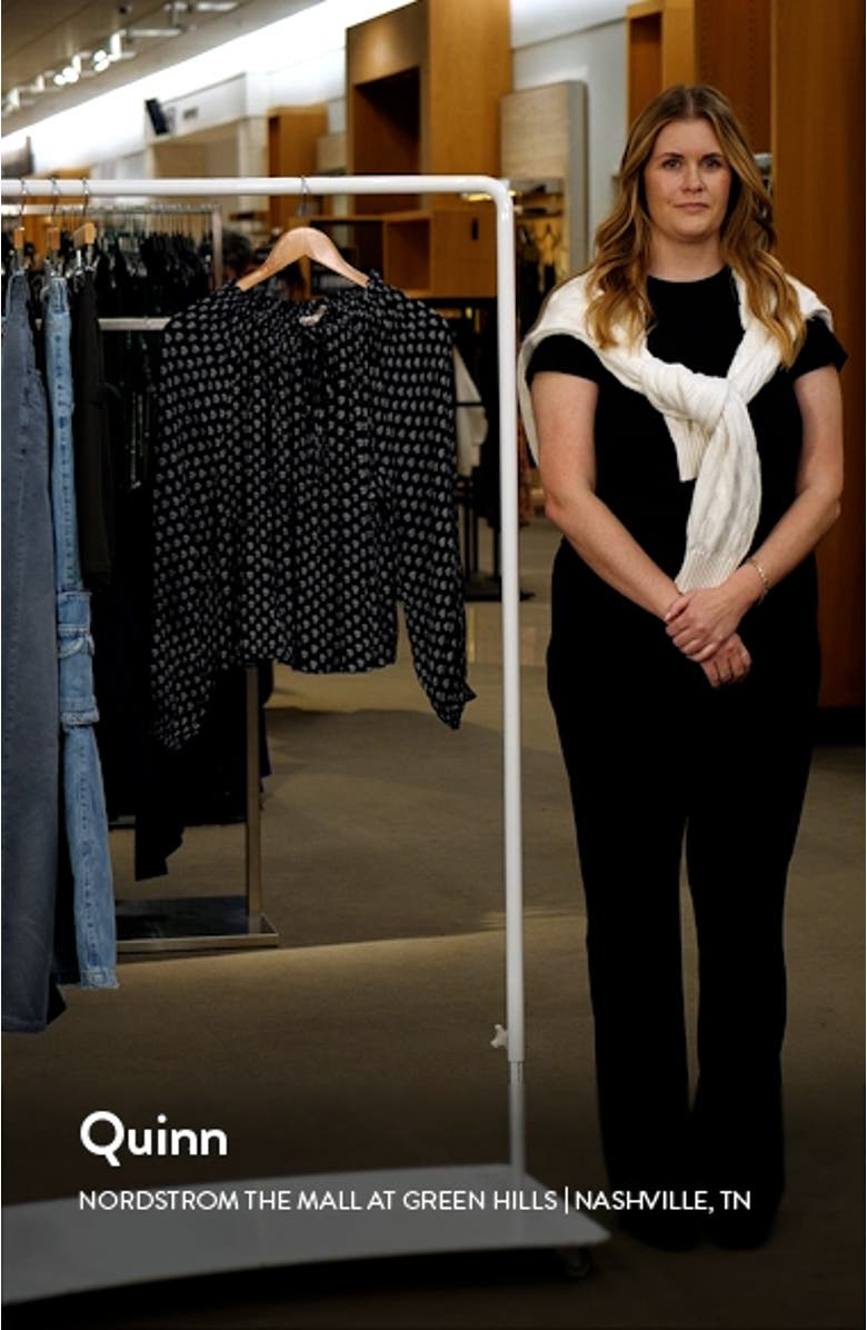 Emery Print Blouse, sales video thumbnail