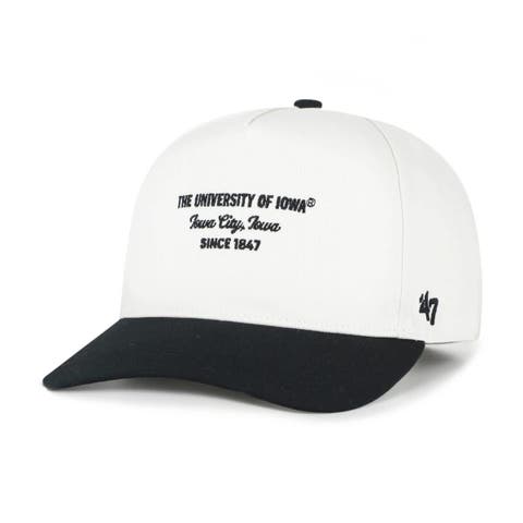 Men's '47 White Iowa Hawkeyes Contemporary Basics Two-Tone Hitch Adjustable Hat