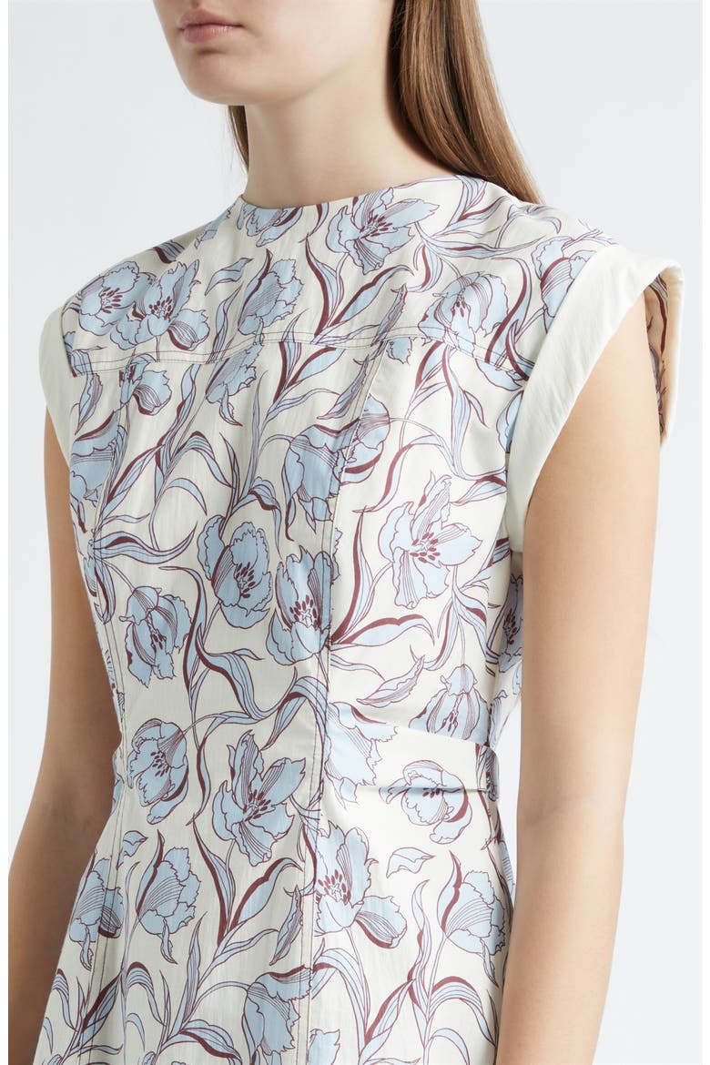 Floral Minidress, Alternate, color, SKY BLUE MULTI