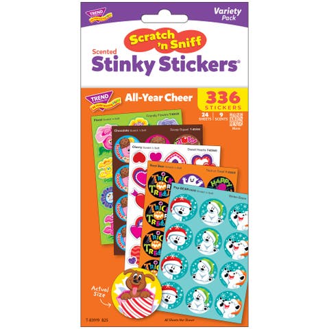Scratch N Sniff All Year Cheer 336 Count Scented Stickers